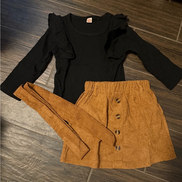 🦄EUC Girls 3/4T Chic Top/Skirt Set - Picture 3 of 5